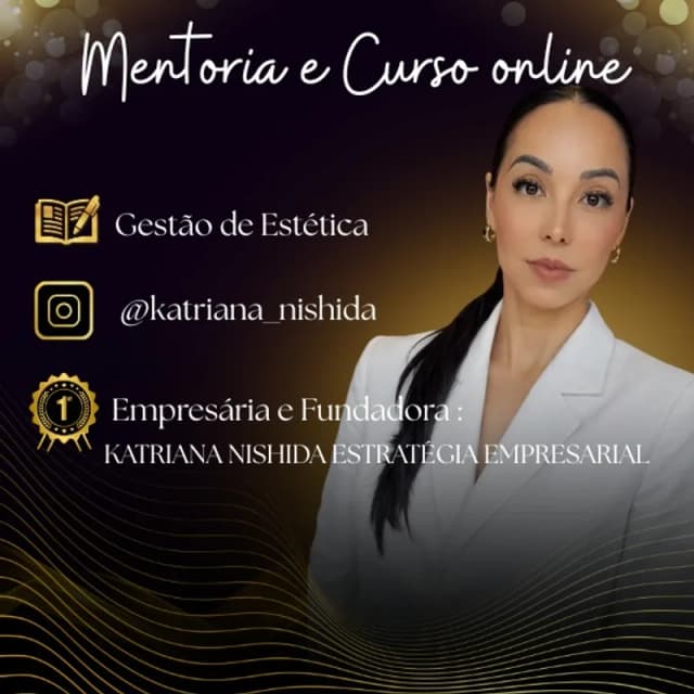 Capa do curso Gestão de Estética, de Katriana Nishida
