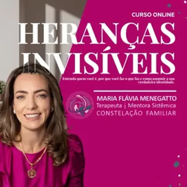 Capa do curso Heranças Invisíveis, de Maria Flávia Menegatto