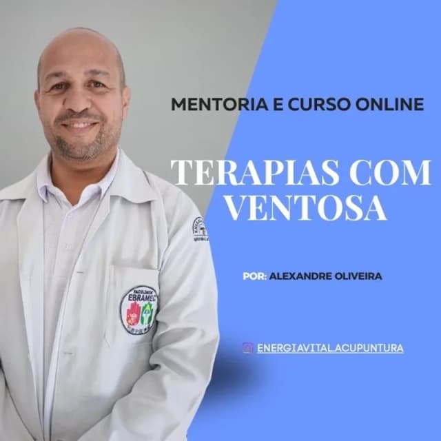 Capa do curso Mentoria e Curso Online - Terapias com ventosa, de Alexandre Gonçalves de Oliveira