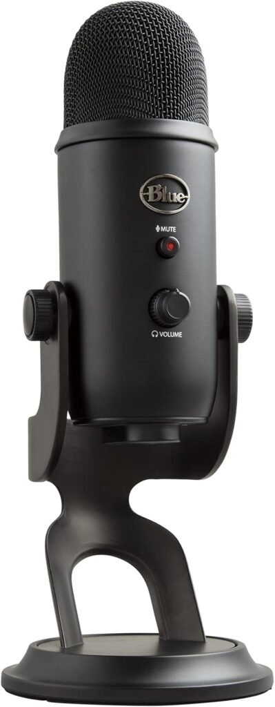Equipamento indicado Microfone Blue Yeti.